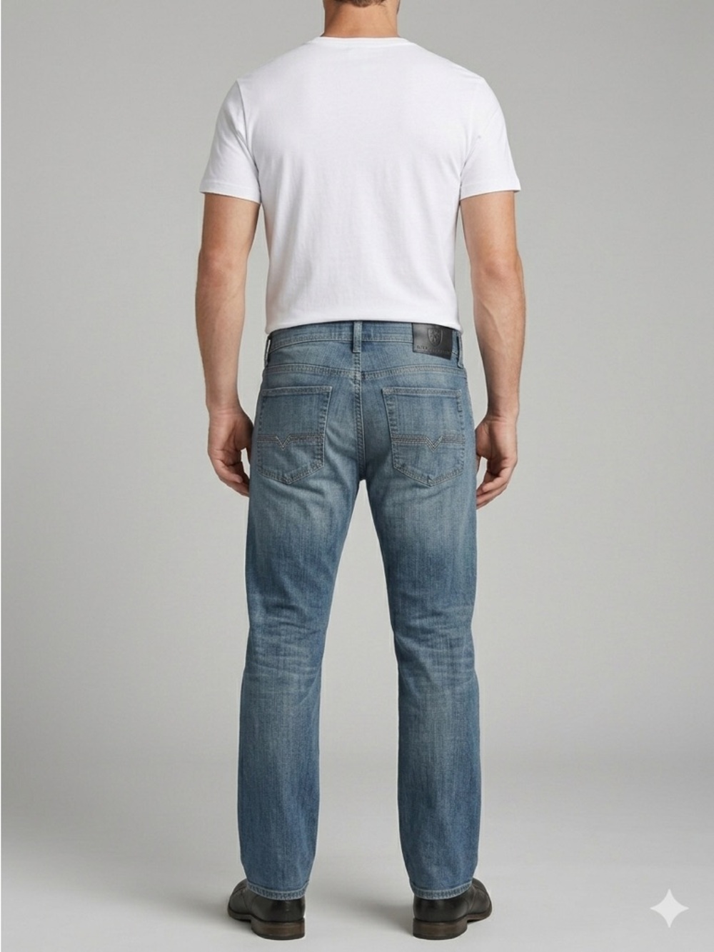 Rock & Republic light-wash denim jeans bootcut 34x32 Y2K